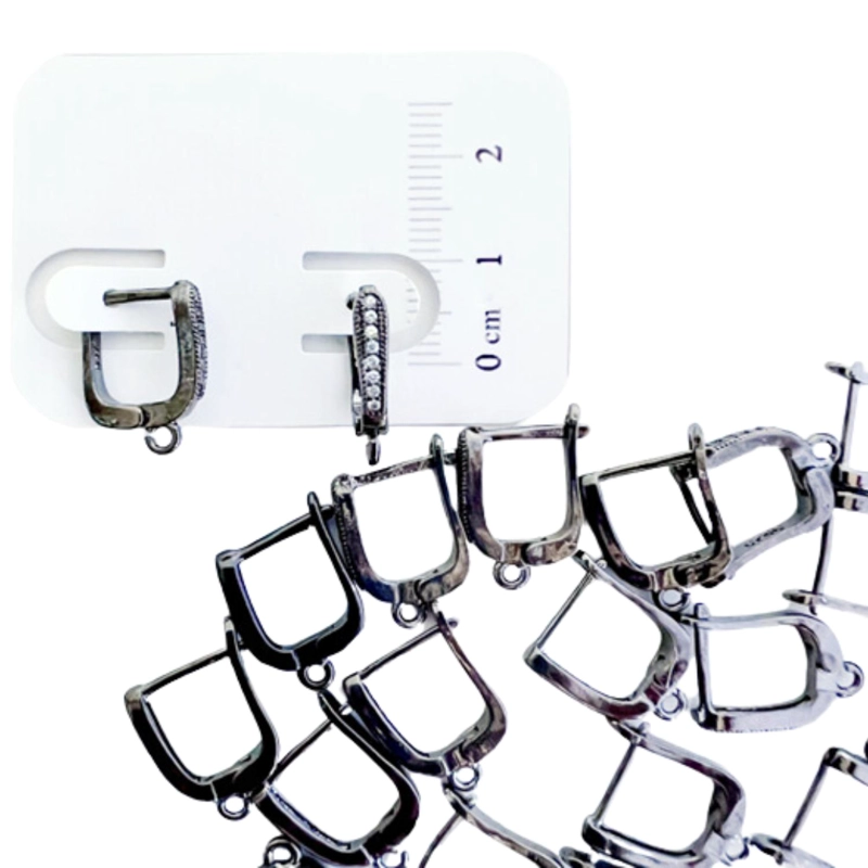 SET X6 PARES DE BASES DE AROS CON BAÑO DE ORO MODELO 3 ZIRNGR - 1