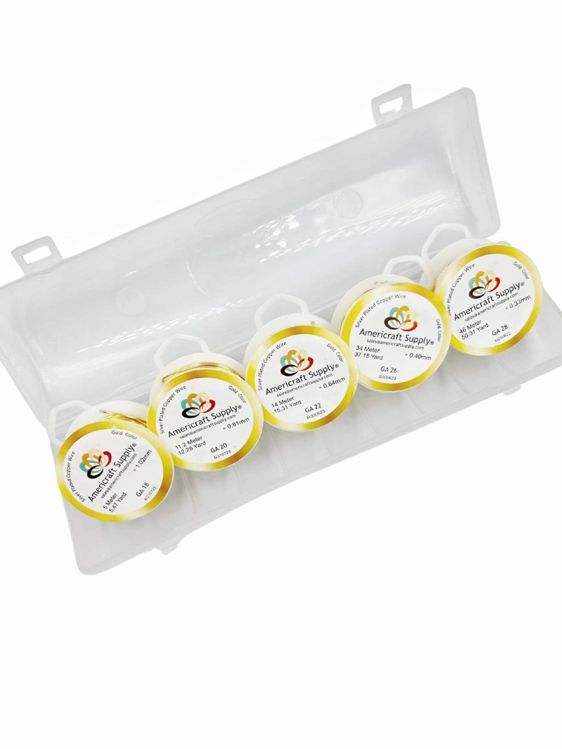 KIT DE ALAMBRES PARA BISUTERIA AMERICRAFT SUPPLY TAMAÑO TALLA UNICA - 2
