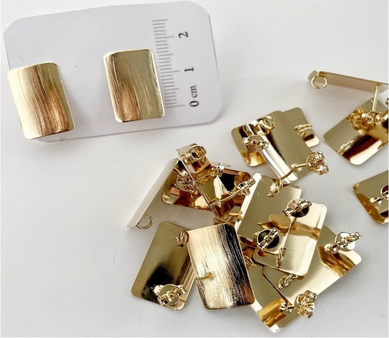 SET X6 PARES DE BASES DE AROS CON BAÑO DE ORO MODELO 3 AC5340 - 1