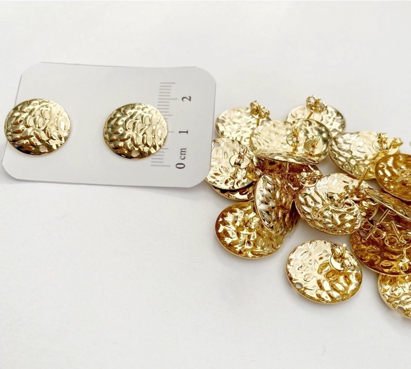 SET X6 PARES DE BASES DE AROS CON BAÑO DE ORO MODELO 3 AC5812 - 1