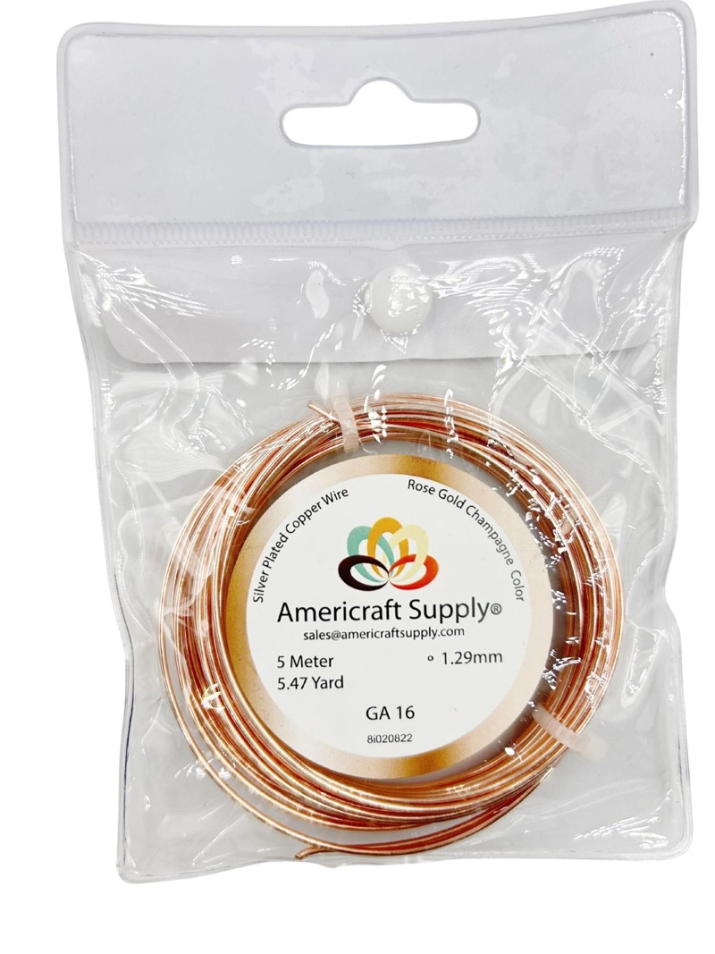 ALAMBRE PARA BISUTERIA AMERICRAFT SUPPLY CALIBRE 16 TAMAÑO TALLA UNICA - 1