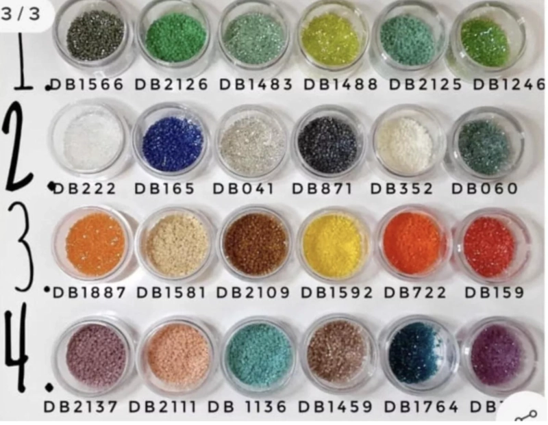 KIT DE DELICAS Y AGUJAS MIYUKI TAMAÑO TALLA UNICA 1 - 2