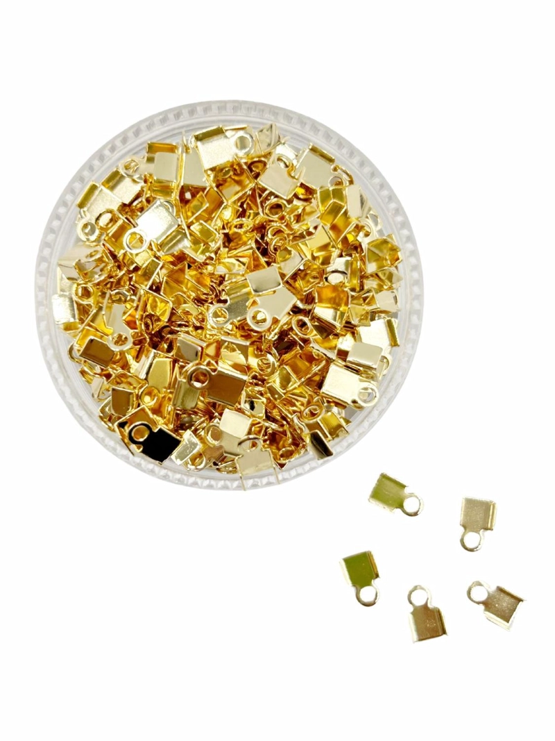TERMINALES Y TAPANUDOS PARA BISUTERIA DE BAÑO DE ORO 5GR TAMAÑO TALLA UNICA AC2527 - 1