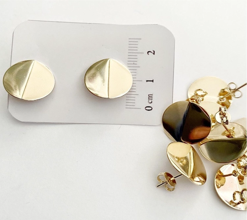 SET X6 PARES DE BASES DE AROS CON BAÑO DE ORO MODELO 3 AC10997 - 1