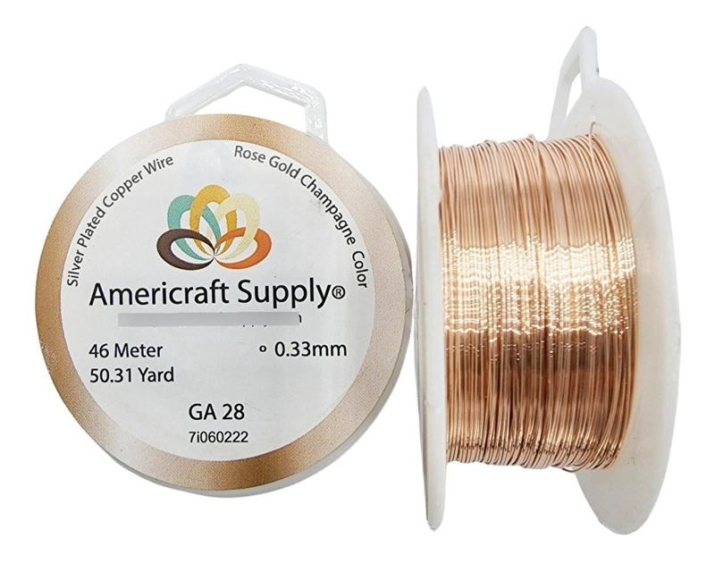 ALAMBRE PARA BISUTERIA AMERICRAFT SUPPLY CALIBRE 28 TAMAÑO TALLA UNICA - 1