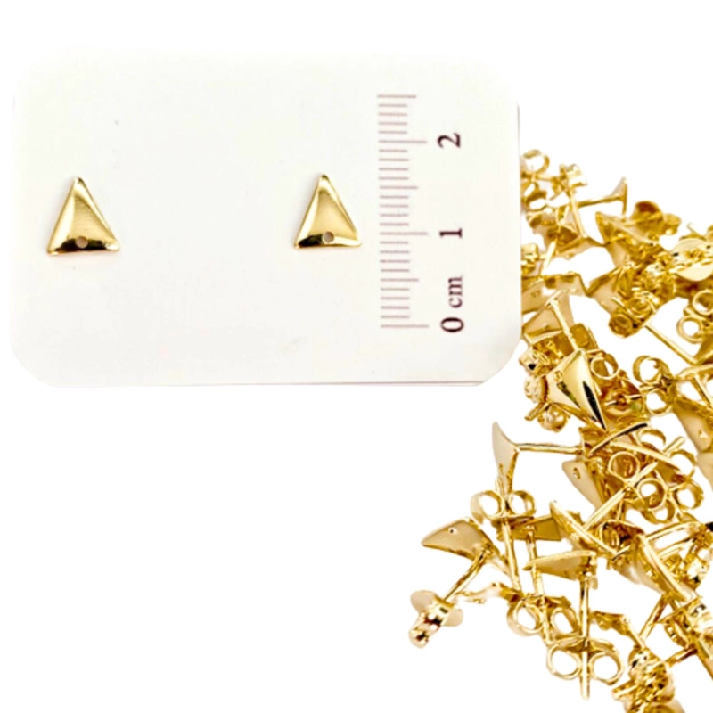 SET X12 PARES DE BASES DE AROS CON BAÑO DE ORO MODELO 2 AC10005 - 1