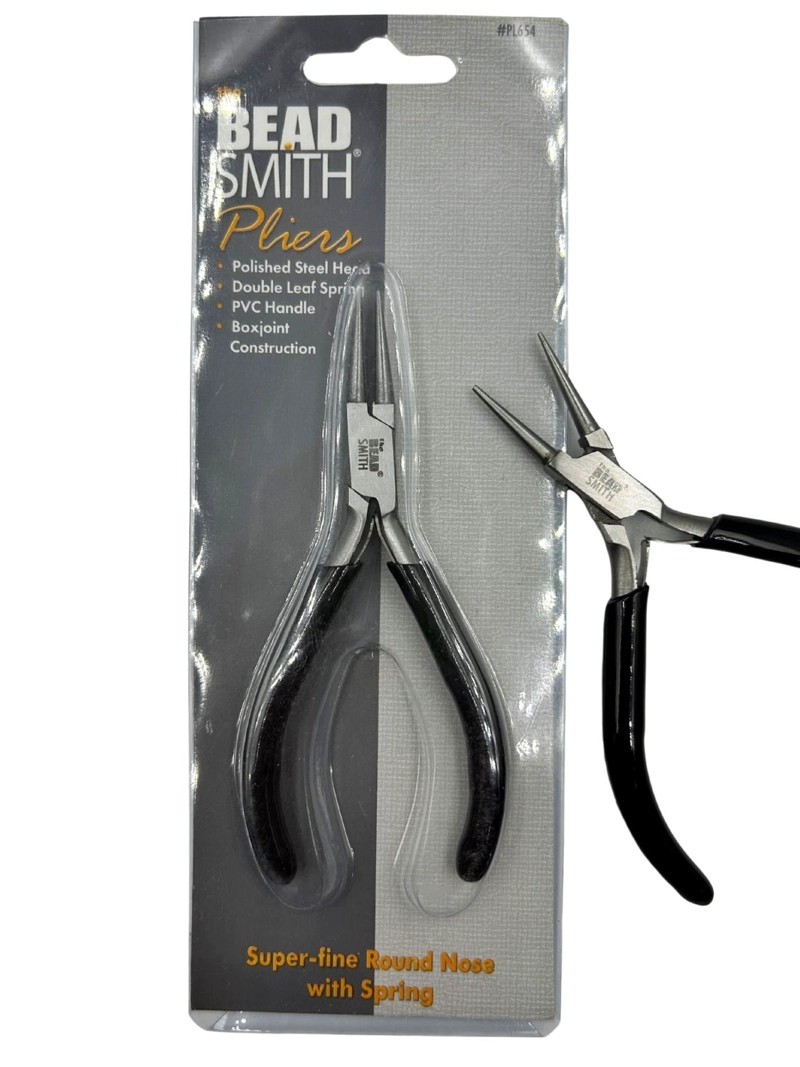 PINZA PARA BISUTERIA PUNTA REDONDA SUPER FINA BEADSMITH - 1