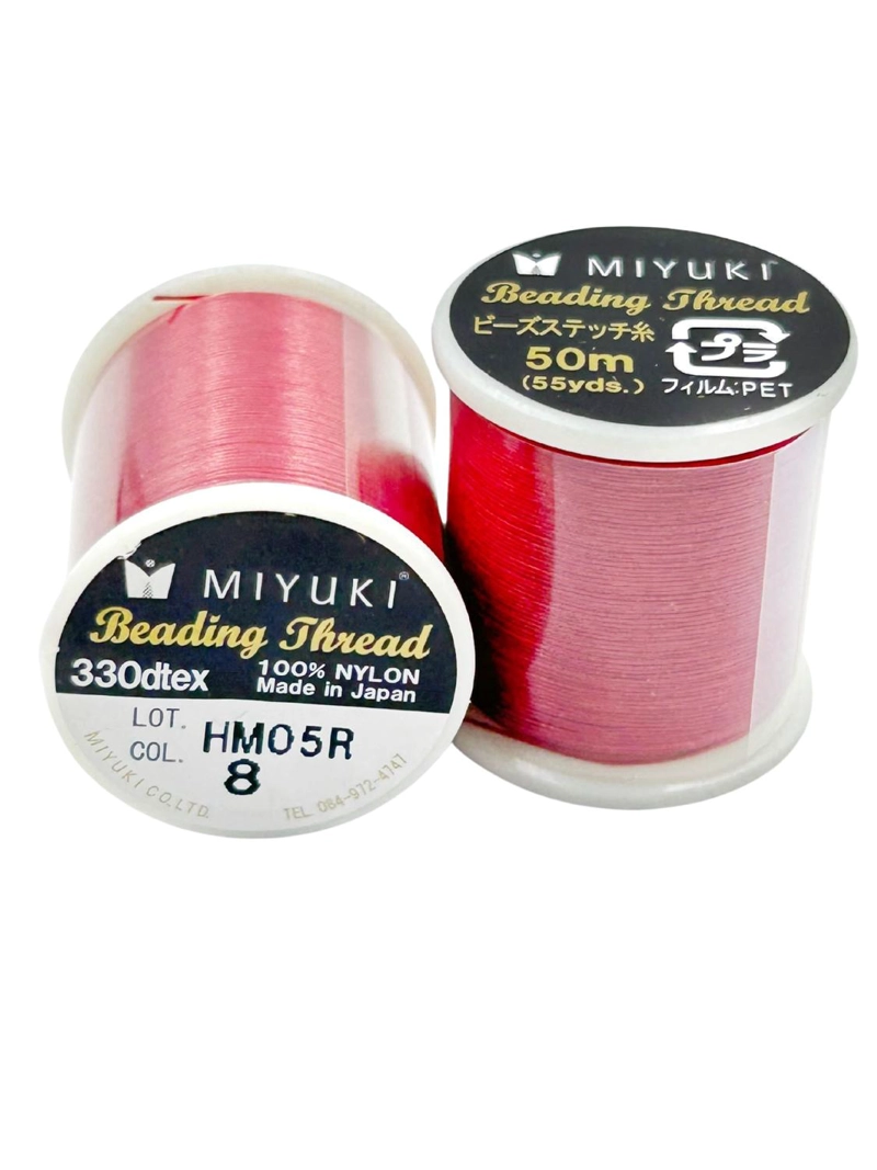 HILO PROFESIONAL PARA MOSTACILLAS CALIBRADAS MARCA MIYUKI TAMAÑO TALLA UNICA ROJO NRO 8 - 1