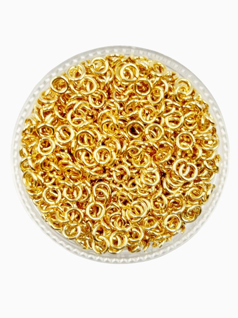 ARGOLLAS PARA BISUTERIA DE BAÑO DE ORO 5GR TAMAÑO TALLA UNICA ARG049 - 1