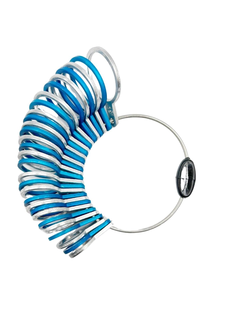 MEDIDOR DE ANILLOS DE ALUMINIO TALLAS 1 A 15 RS22 - 1