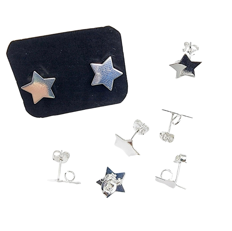SET DE 6 PARES DE BASES DE AROS CON BAÑO DE ORO MODELOS 6 TAMAÑO TALLA UNICA AC102145PP - 1