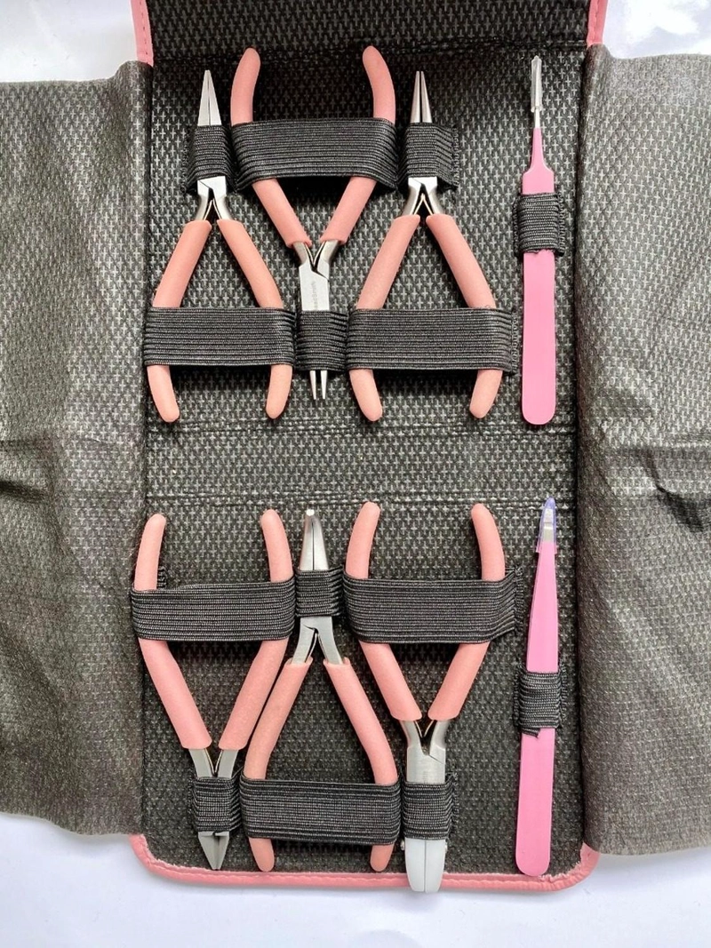 ESTUCHE DE HERRAMIENTAS PARA BISUTERIA DE CUERO BEADSMITH TAMAÑO TALLA UNICA BUBBLEGUM - 2