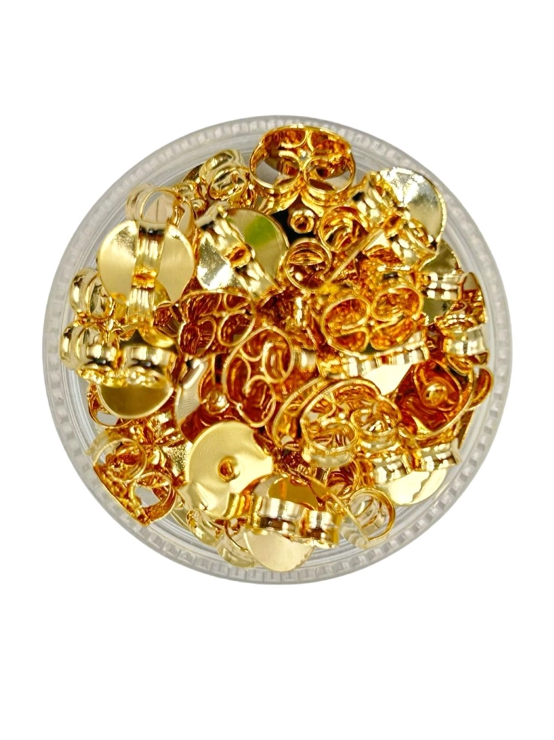 MARIPOSAS PARA CIERRE AROS DE BAÑO DE ORO 5GR TAMAÑO TALLA UNICA AC1110 - 1