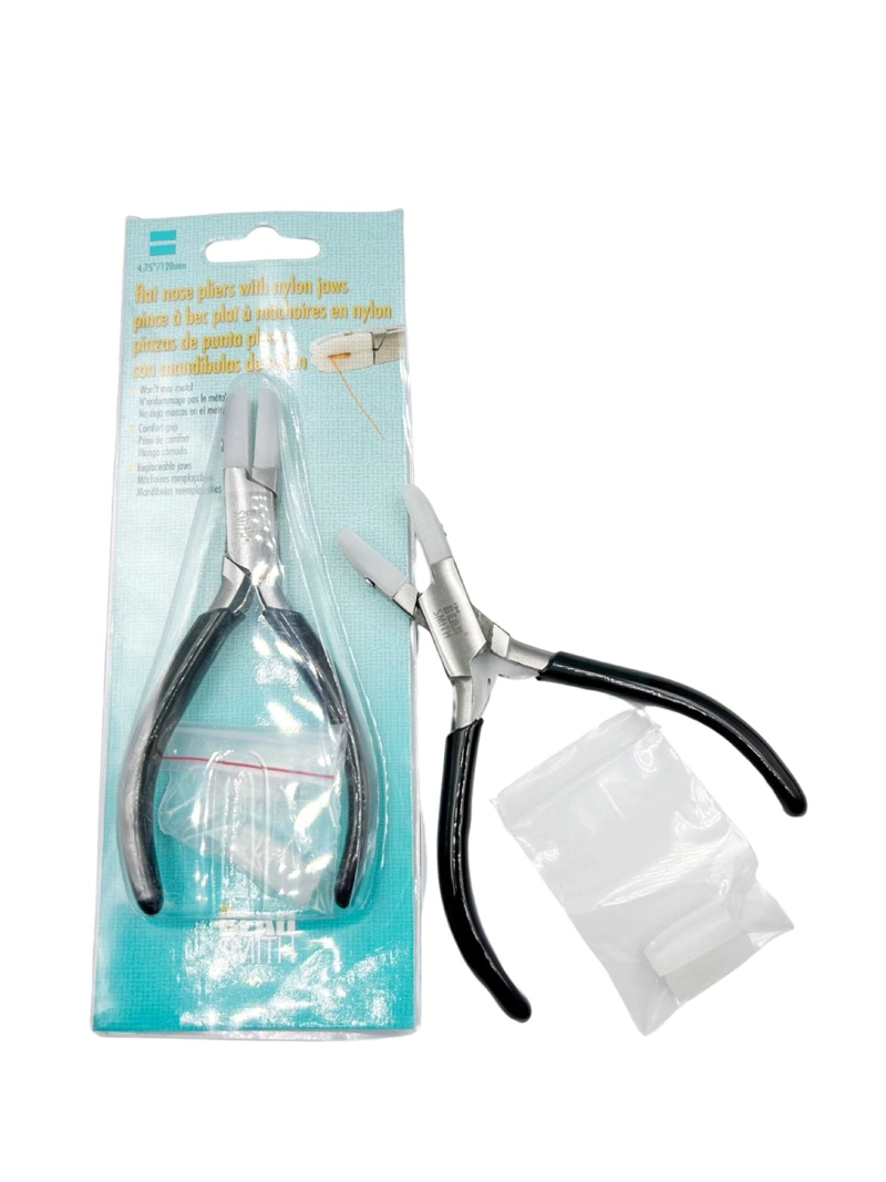 PINZA SILICON PUNTA PLANA BEADSMITH PL566 - 1