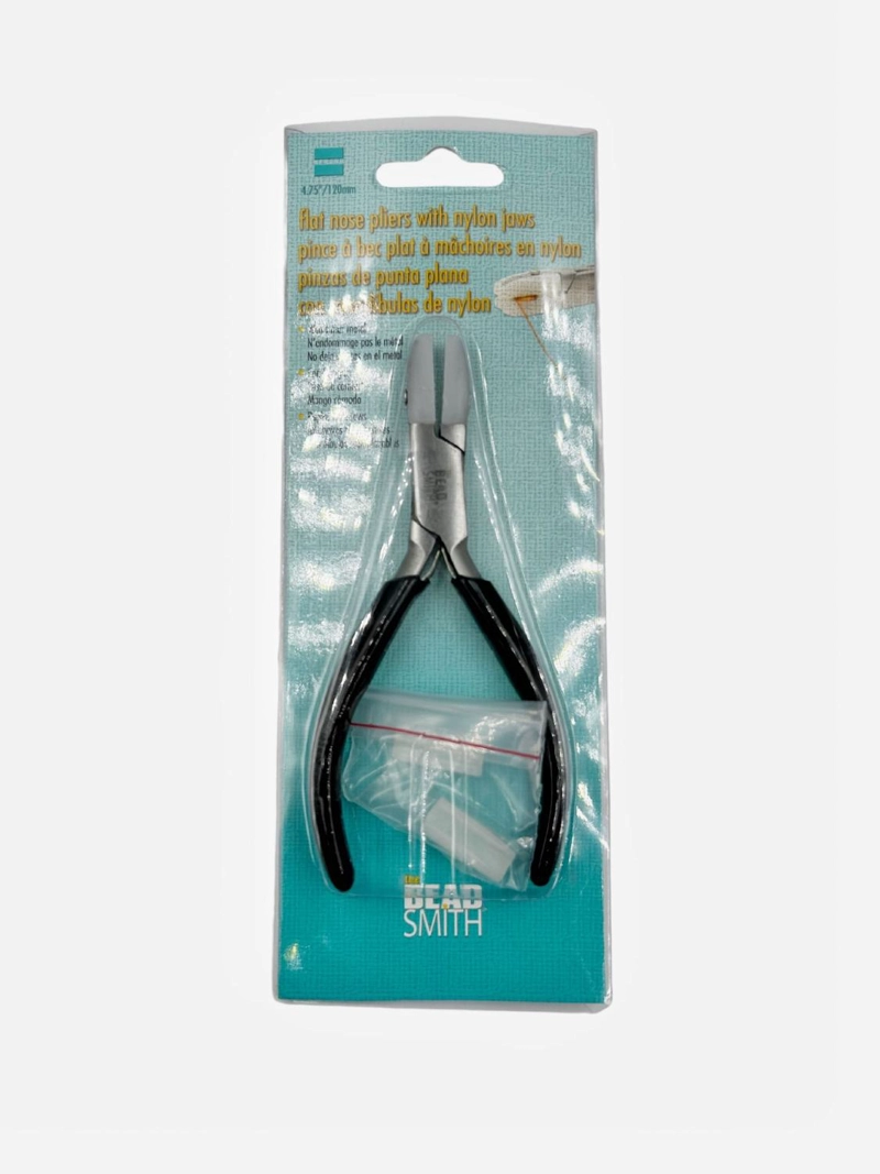 PINZA SILICON PUNTA PLANA BEADSMITH PL566 - 2