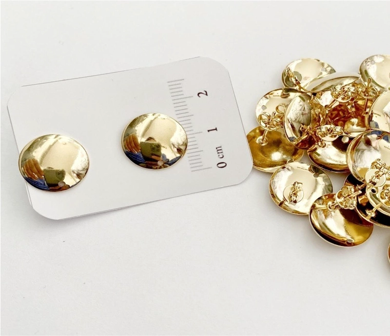 SET X6 PARES DE BASES DE AROS CON BAÑO DE ORO MODELO 3 AC9942 - 1
