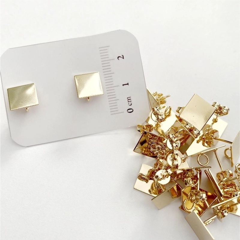 SET X6 PARES DE BASES DE AROS CON BAÑO DE ORO MODELO 5 AC10222 - 1