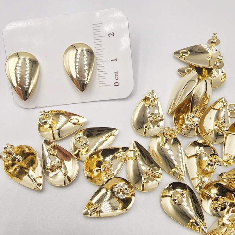 SET X6 PARES DE BASES DE AROS CON BAÑO DE ORO MODELO 3 AC102151 - 1