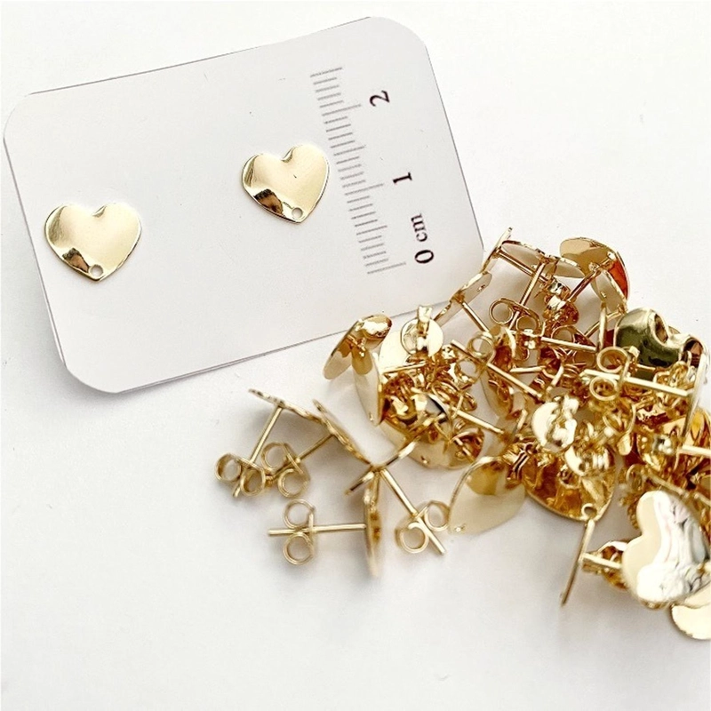 SET X6 PARES DE BASES DE AROS CON BAÑO DE ORO MODELO 6 AC5383 - 1