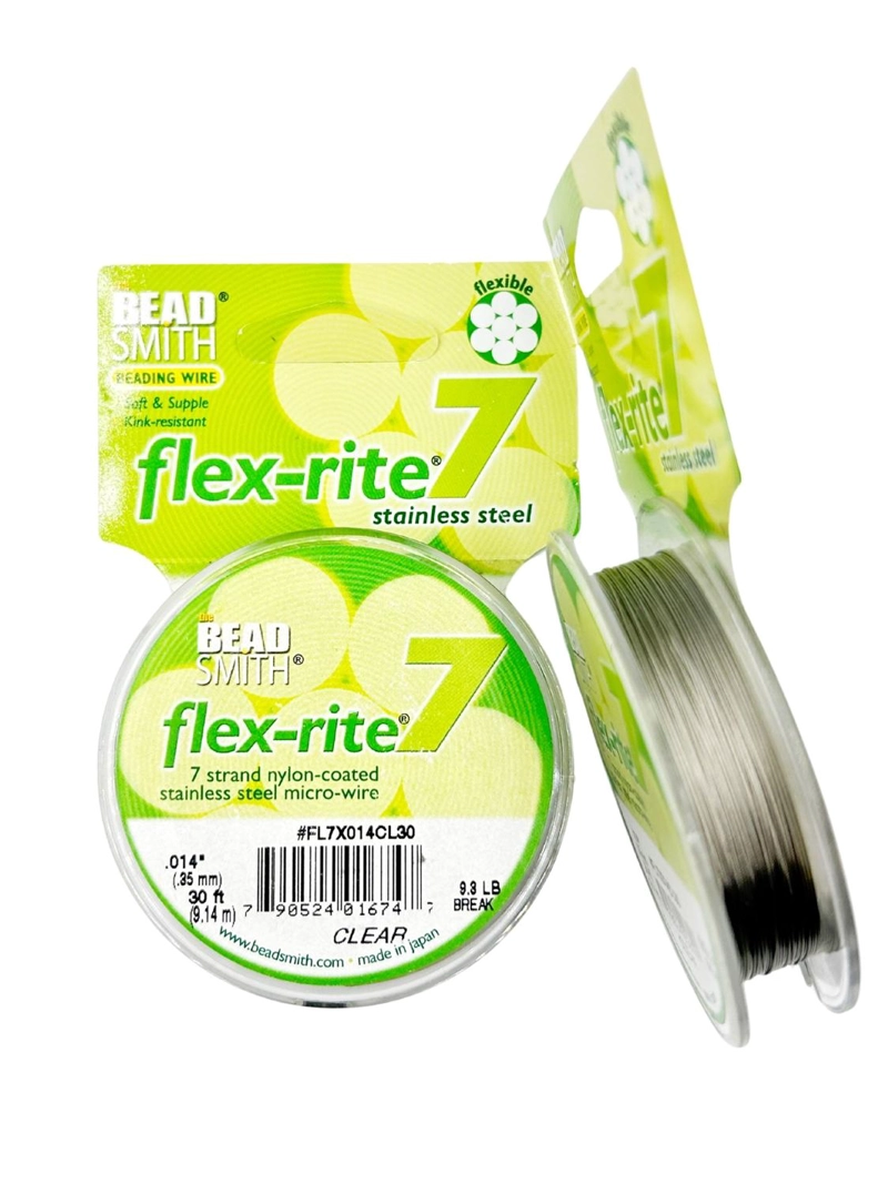 HILO DE ACERO PARA PIEDRAS FLEXRITE 7 HILOS 9.14M TAMAÑO TALLA UNICA PLATEADO - 1