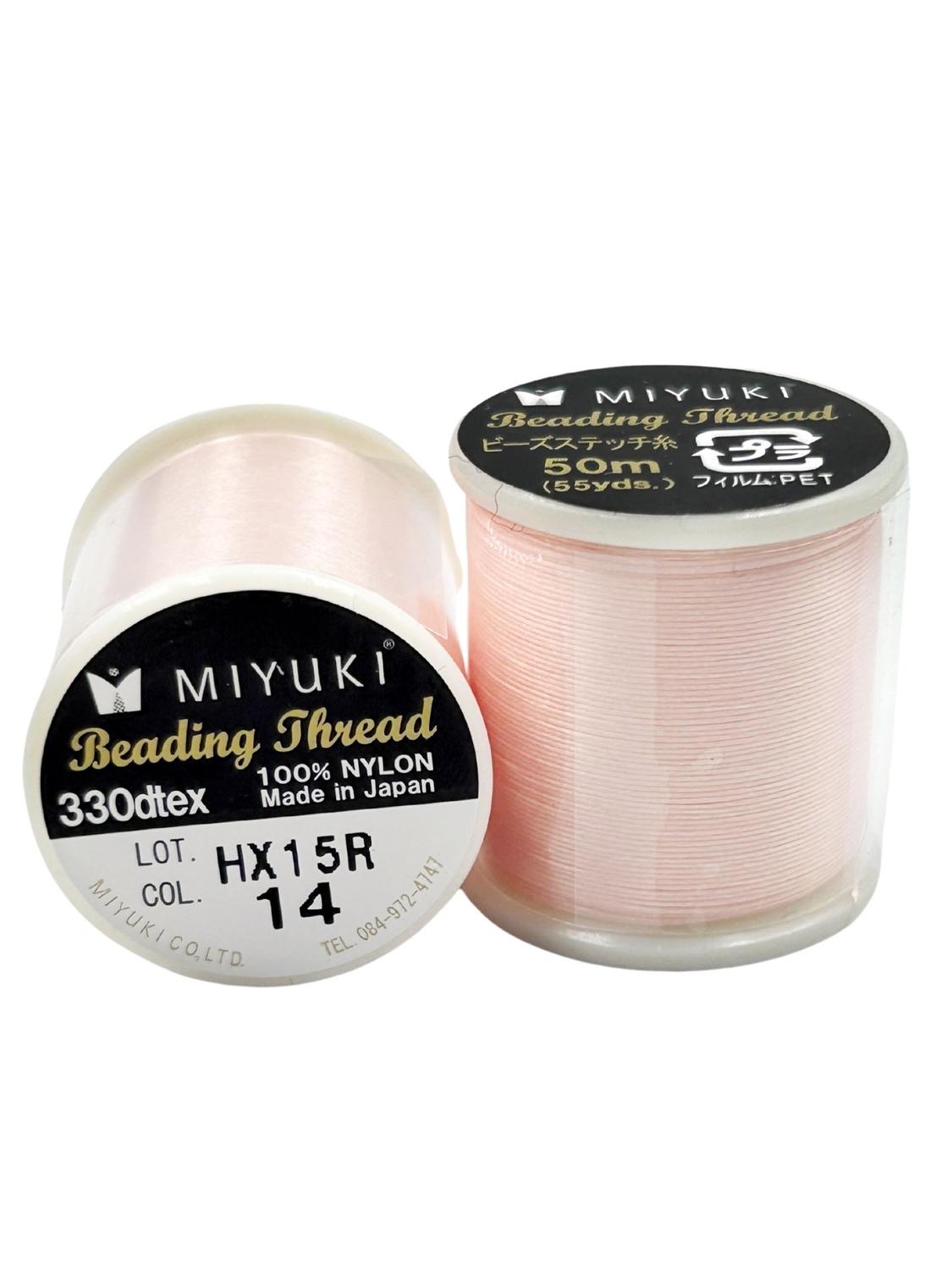 HILO PROFESIONAL PARA MOSTACILLAS CALIBRADAS MIYUKI ROSA CLARO NO 14 - 1