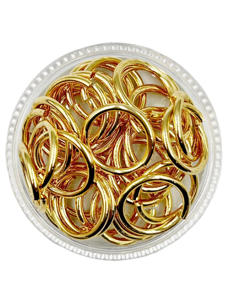 ARGOLLAS PARA BISUTERIA DE BAÑO DE ORO 5GR TAMAÑO TALLA UNICA ARG080 - 1