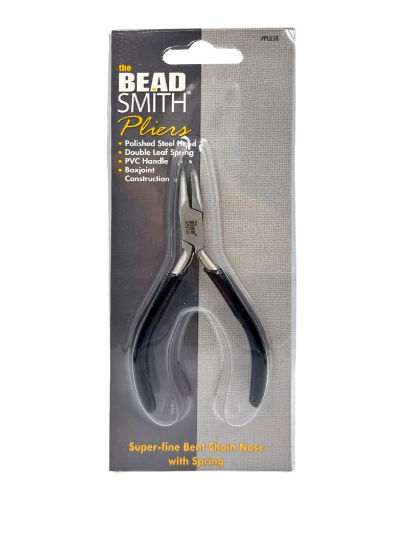 PINZA PARA BISUTERIA PUNTA CURVA SUPER FINA BEADSMITH PL658 - 1