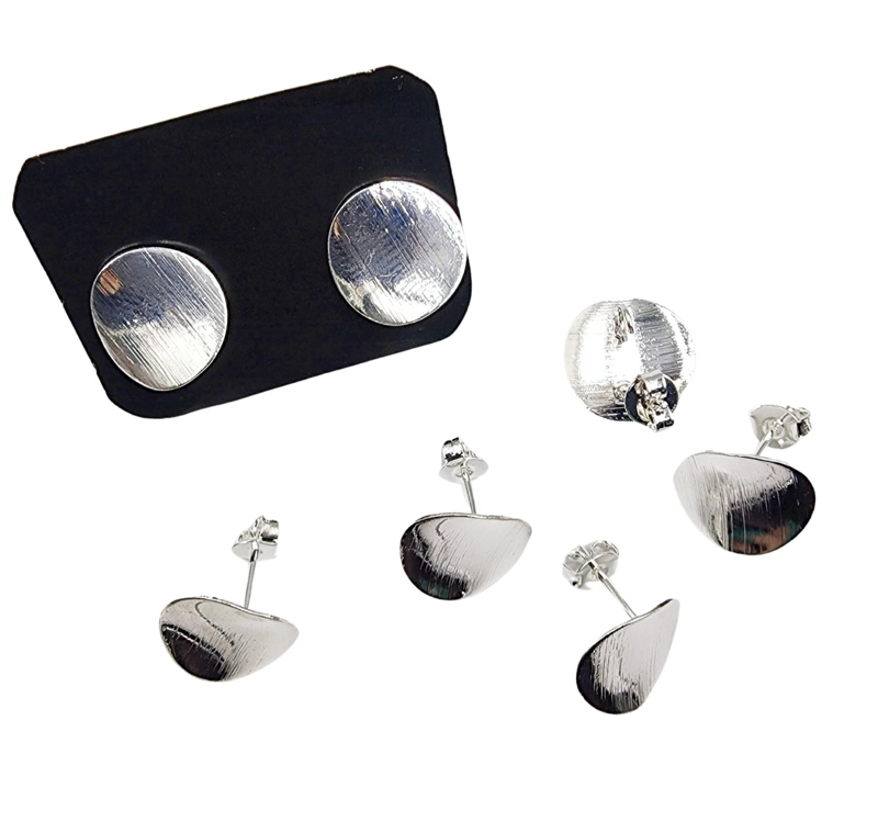 SET DE 6 PARES DE BASES DE AROS CON BAÑO DE ORO MODELOS 5 TAMAÑO TALLA UNICA AC4375P - 1