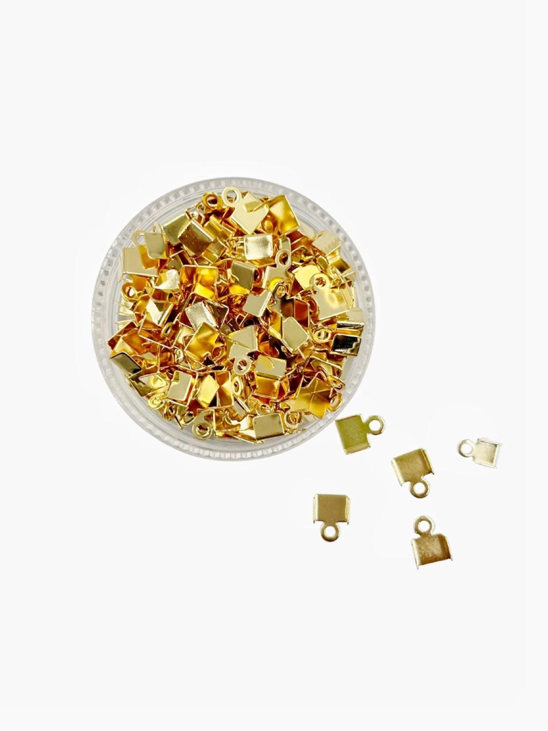 TERMINALES Y TAPANUDOS PARA BISUTERIA DE BAÑO DE ORO 5GR TAMAÑO TALLA UNICA AC0599 - 1