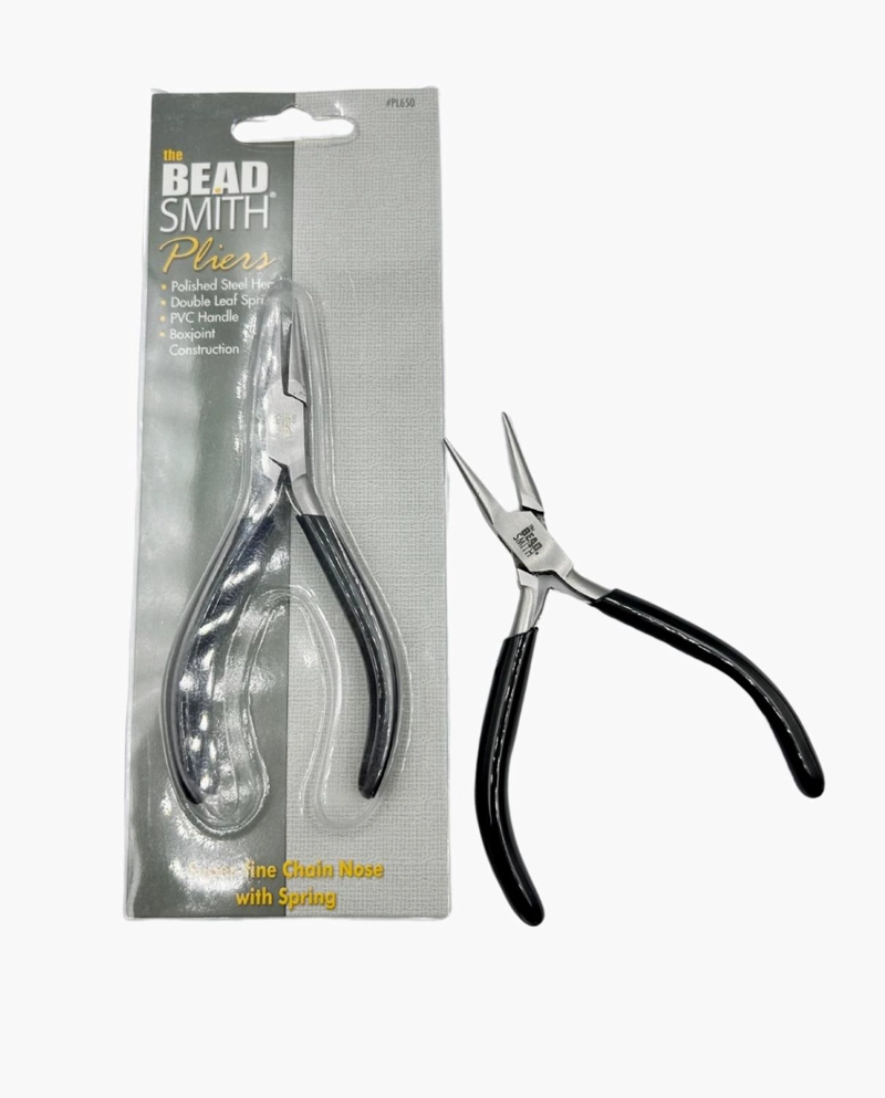 PINZA PARA BISUTERIA PUNTA PLANA SUPER FINA BEADSMITH - 1