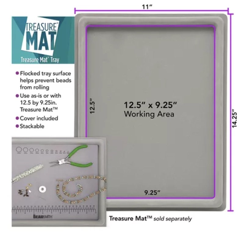 BANDEJA TREASURE MAT BEADSMITH 31.75 X 23.5CM - 2
