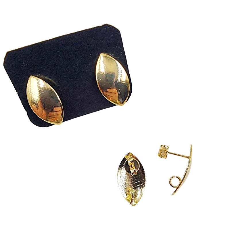 SET DE 6 PARES DE BASES DE AROS CON BAÑO DE ORO MODELOS 5 TAMAÑO TALLA UNICA AC10929 - 1
