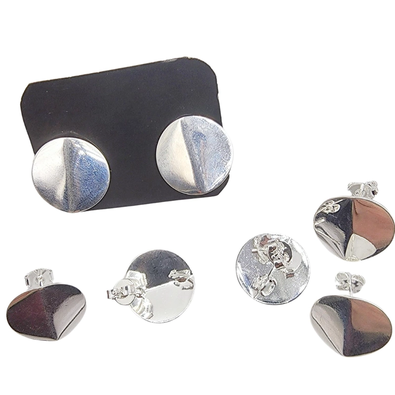 SET DE 6 PARES DE BASES DE AROS CON BAÑO DE ORO MODELOS 3 TAMAÑO TALLA UNICA AC10997P - 1