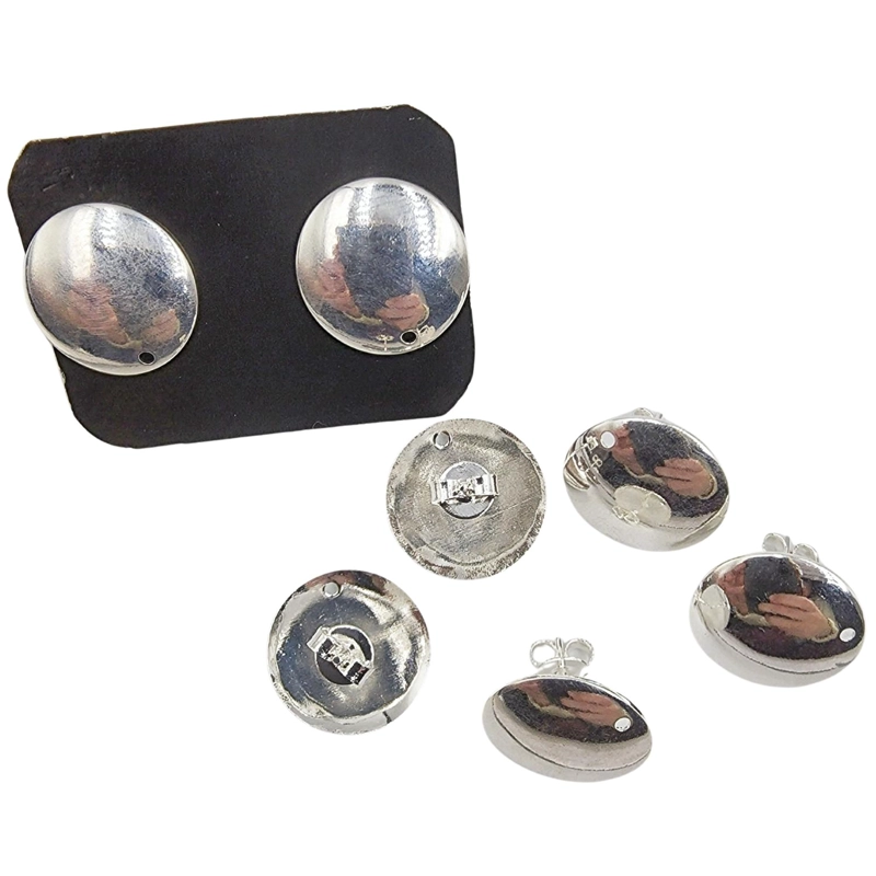 SET DE 6 PARES DE BASES DE AROS CON BAÑO DE ORO MODELOS 3 TAMAÑO TALLA UNICA AC9942P - 1