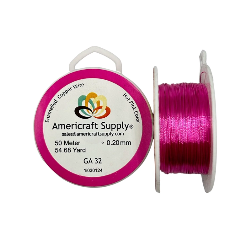 ALAMBRE PARA BISUTERIA AMERICRAFT SUPPLY CALIBRE 32 COLORES TAMAÑO TALLA UNICA - 1