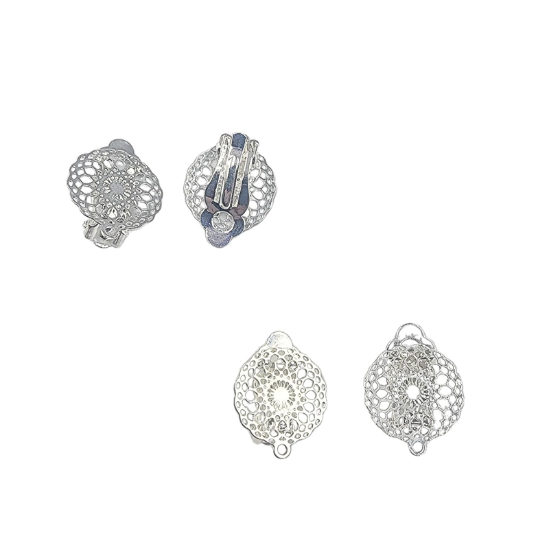 SET DE 6 PARES DE BASES DE AROS CON BAÑO DE ORO MODELOS 3 TAMAÑO TALLA UNICA AC8021-2P - 1