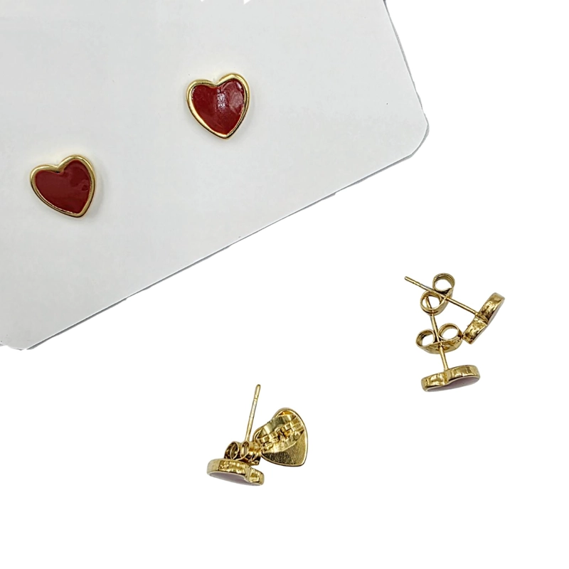 SET DE 6 PARES DE BASES DE AROS CON BAÑO DE ORO MODELOS 3 TAMAÑO TALLA UNICA PIN-011 - 1