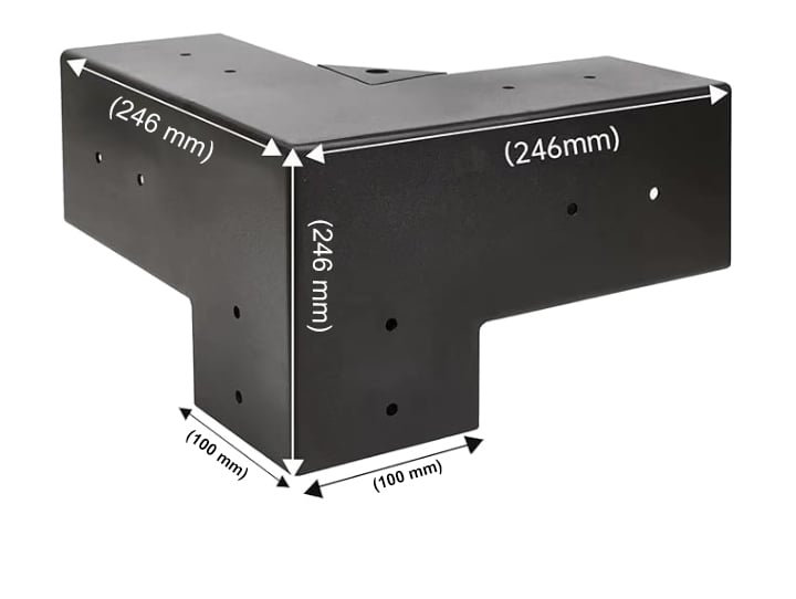 ESQUINERO PÉRGOLAS Y TERRAZAS PARA PILARES DE MADERA 4X4 95X95MM - 3
