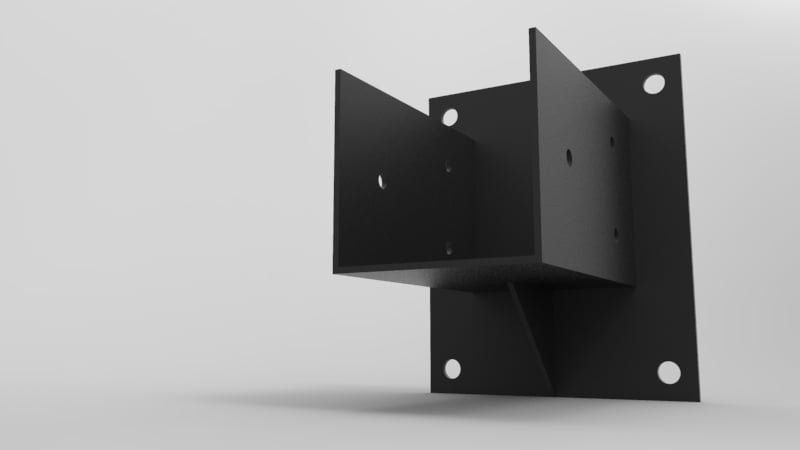 KIT DE PÉRGOLAS Y TERRAZAS MURALLA PILARES DE MADERA 4'X4' (95X95MM) - 3