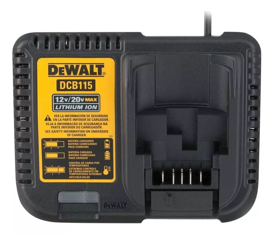 KIT BATERÍAS 2AH + CARGADOR 20V MÁX DEWALT DCB203C2-B2 - 2