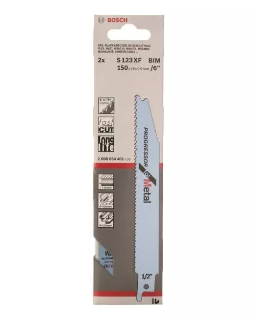 HOJA BOSCH SIERRA SABLE S123XF 6 X1/2 BIM 2608654401 - 2