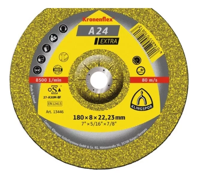 DISCO DESBASTE KLINGSPOR 9.0 A24 EXTRA PACK 10 UNIDADES - 1