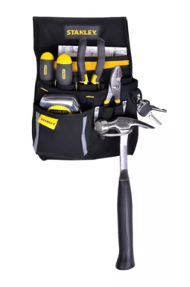 BOLSA PORTAHERRAMIENTAS STANLEY CINTURÓN STST511324LA NEGRO - 1