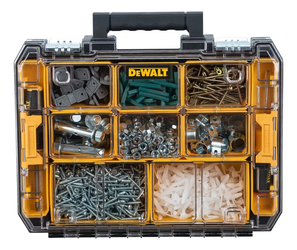 ORGANIZADOR DEWALT ACCESORIOS HTAS 20KG TSTAK DWST17805 AMARILLO Y NEGRO - 4