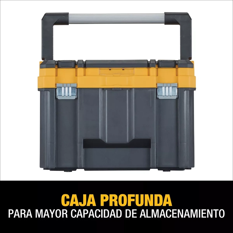 CAJA DE HERRAMIENTAS DEWALT DWST17814 DE METAL 44CM X 33.8CM X 32.2CM NEGRO - 4