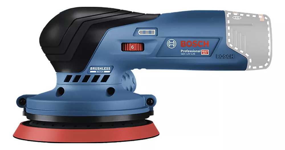 LIJADORA BOSCH ROTO ORBITAL INAL GEX 12V-125 BRUSHLESS 12V/S AZUL OSCURO - 4