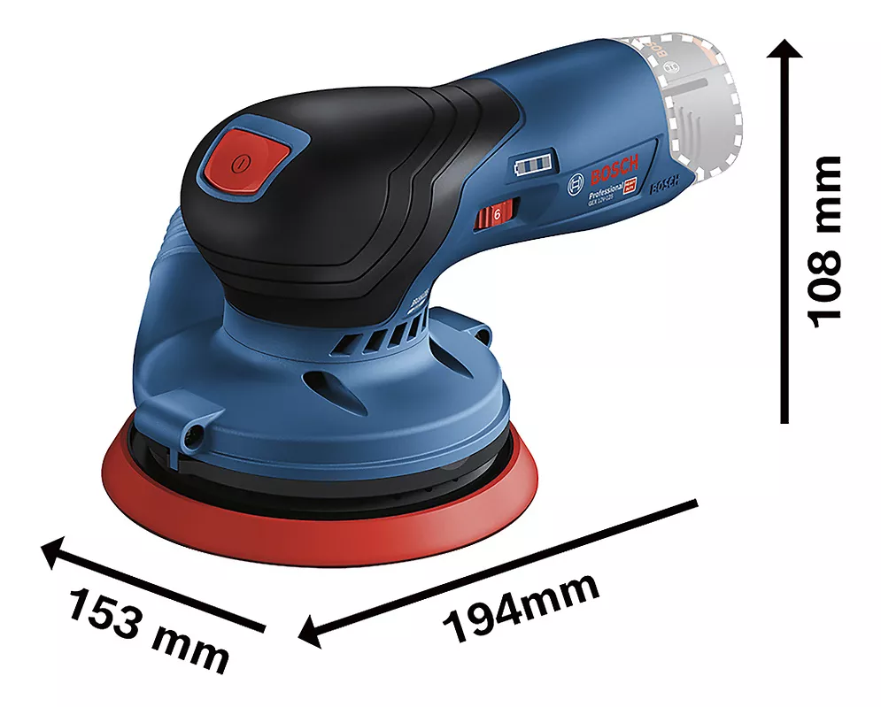 LIJADORA BOSCH ROTO ORBITAL INAL GEX 12V-125 BRUSHLESS 12V/S AZUL OSCURO - 6