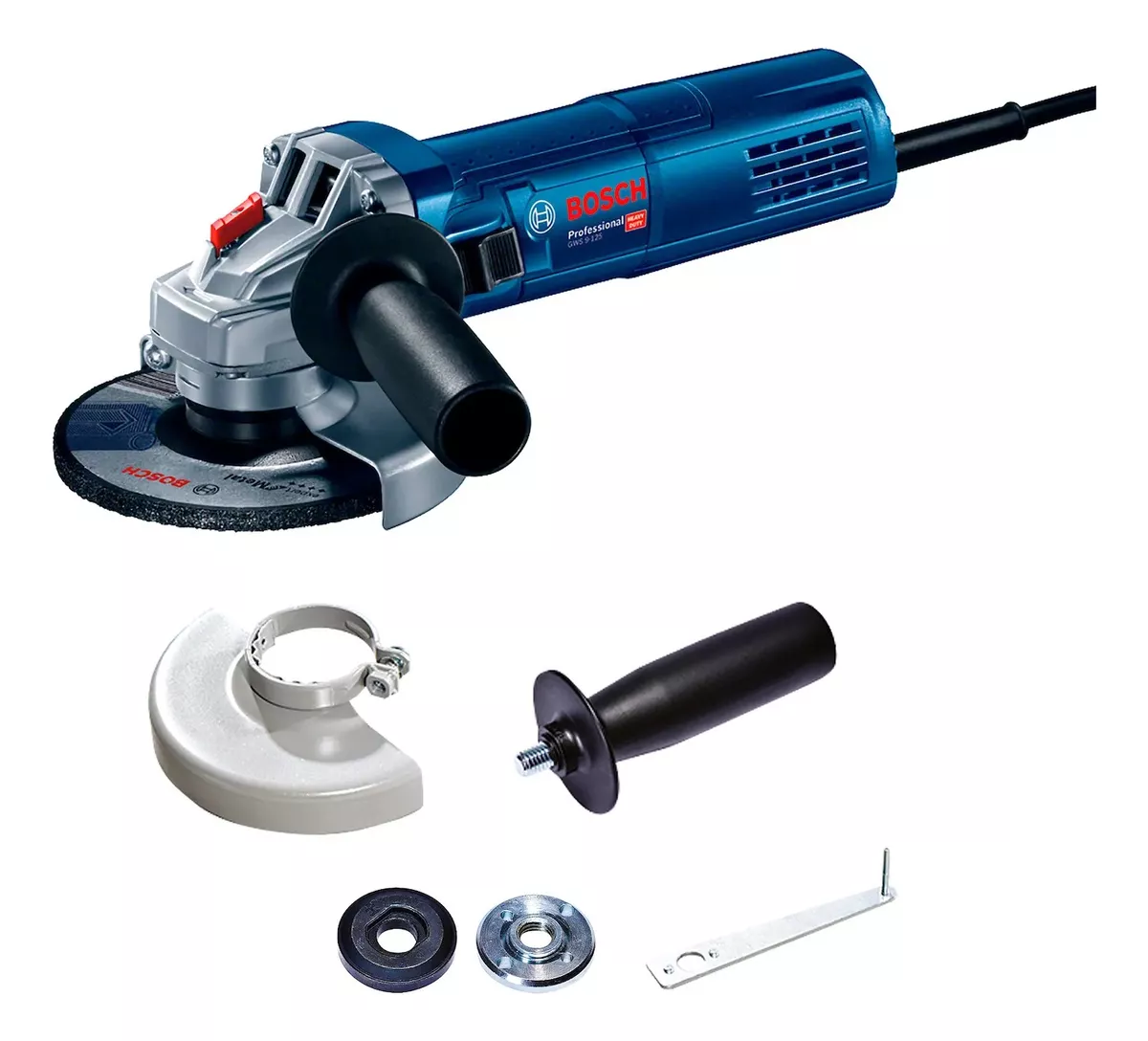 ESMERIL ANGULAR BOSCH 900W AZUL 220 V GWS 9-125 P - 1