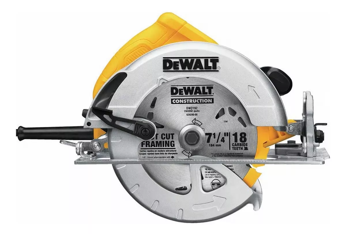 SIERRA CIRCULAR ELÉCTRICA DEWALT DWE575K 7 1/4 190MM 1800W 220V AMARILLA - 4