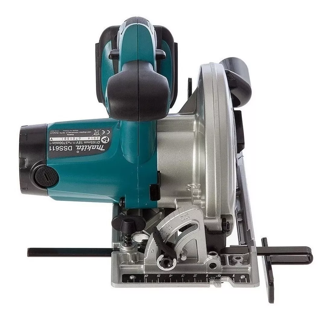 SIERRA CIRCULAR MAKITA INALÁMBRICA 18V DSS611Z 6 1/2 COLOR TURQUESA/NEGRO - SIN BATERÍA NI CARGADOR - 3